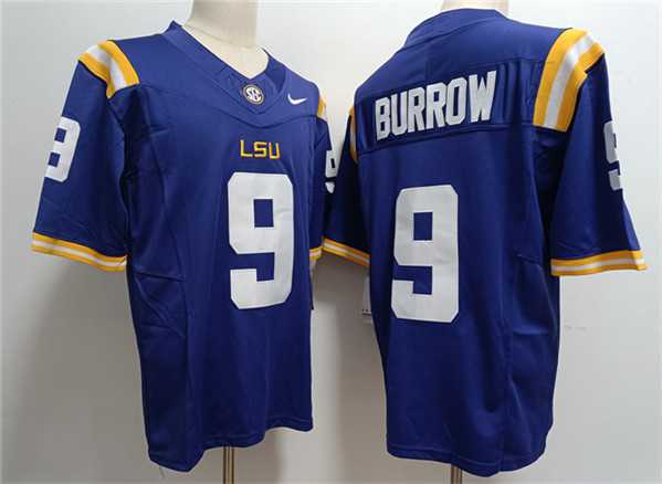 Mens LSU Tigers #9 Joe Burreaux Purple 2023 Stitched Baseball Jersey Dzhi->->NCAA Jersey